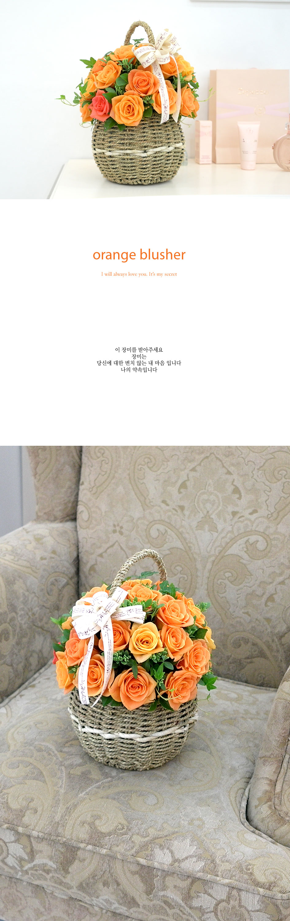 장미의 맹세 - orange blusher