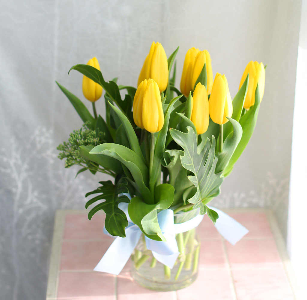 '(必)환경’시대 오아시스없는 플라워화병 - I like the tulip