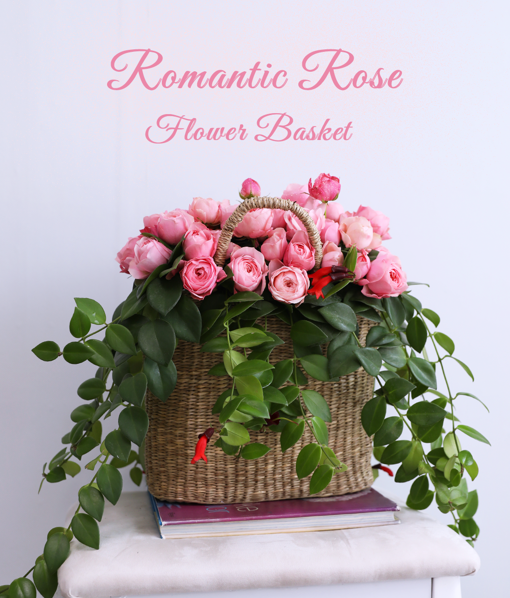 <br>Romatic Rose<br>
핑크 장미의 꽃말은 '행복한 사랑', '사랑의 맹세'입니다. 바스켓을 가득 채운 핑크 장미는
변치 않을 행복한 사랑을 약속하는 진심을 담고 있습니다.
