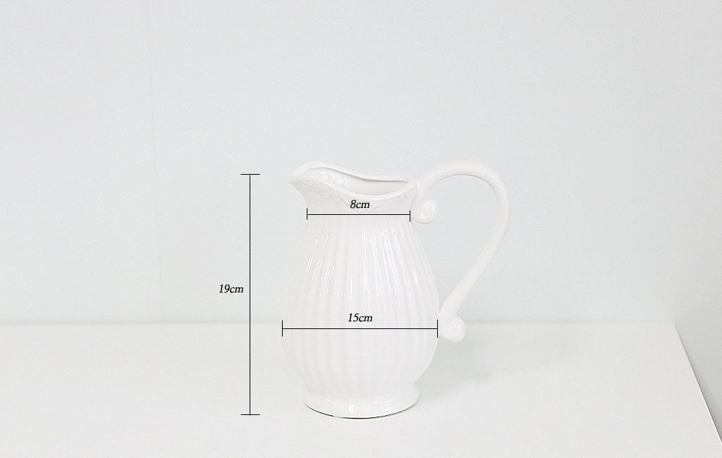 White Glass Vase
