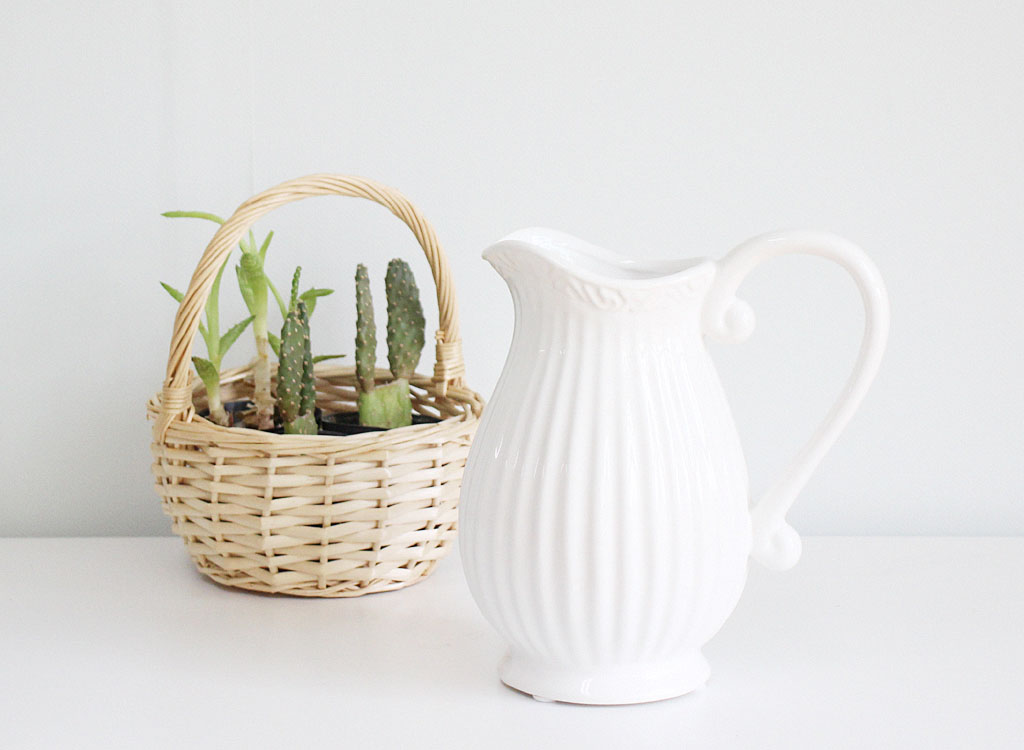 White Glass Vase