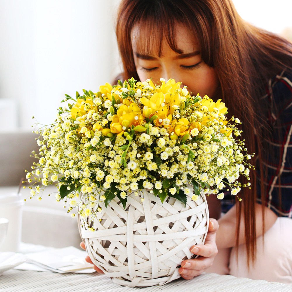 spring&sweet - Angel yellow (바구니 품절로로 다른 바구니로 대체됩니다)