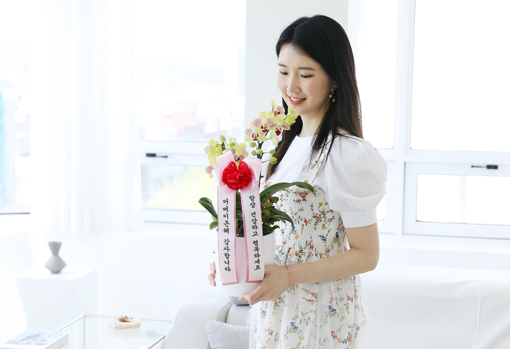 호접란과 카네이션 디자인으로
스승의날, 어버이날 등 감사의 마음을 표현하기에 좋은 상품입니다.