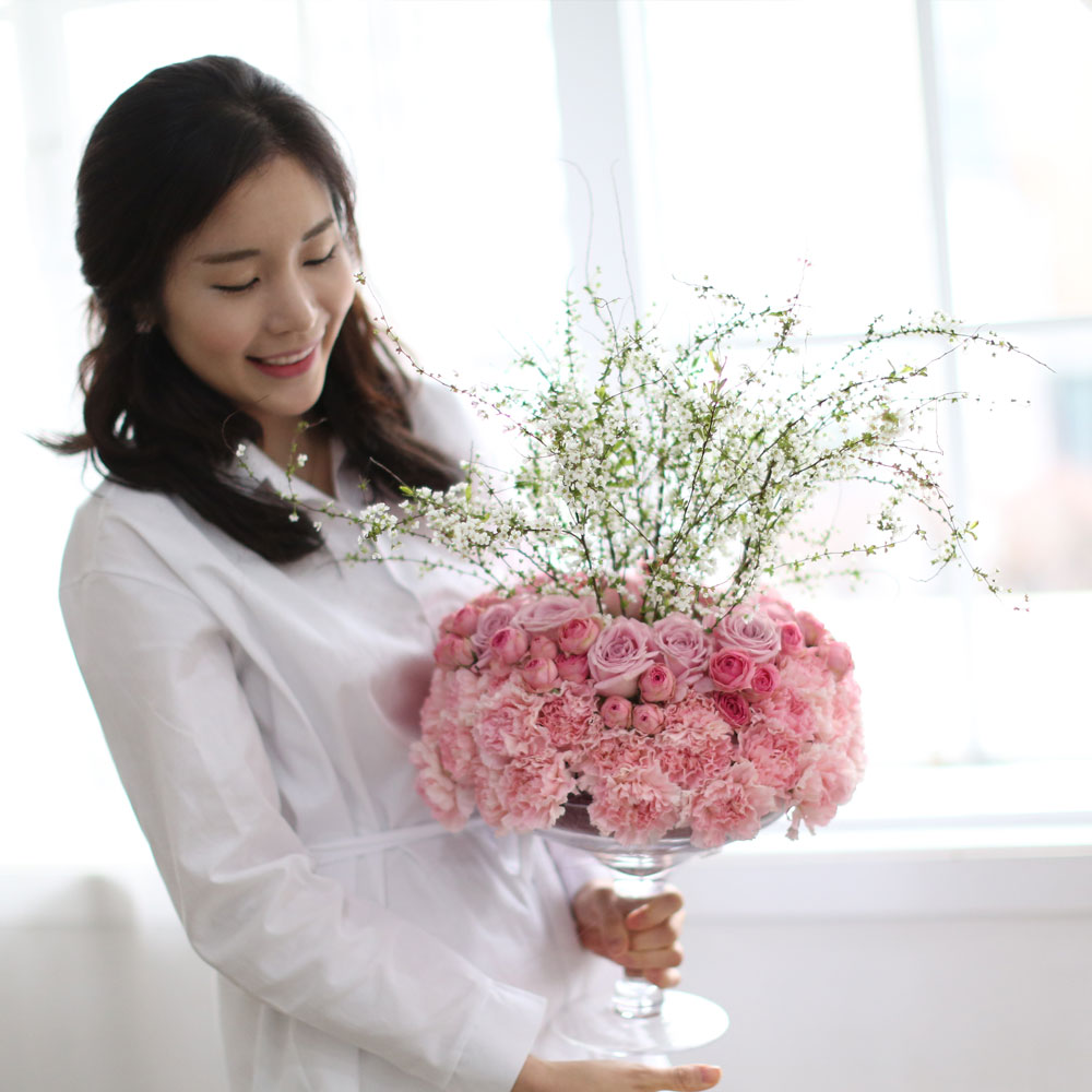 Invaluable white day - top pink(화기 품절시 변경될 수 있음)