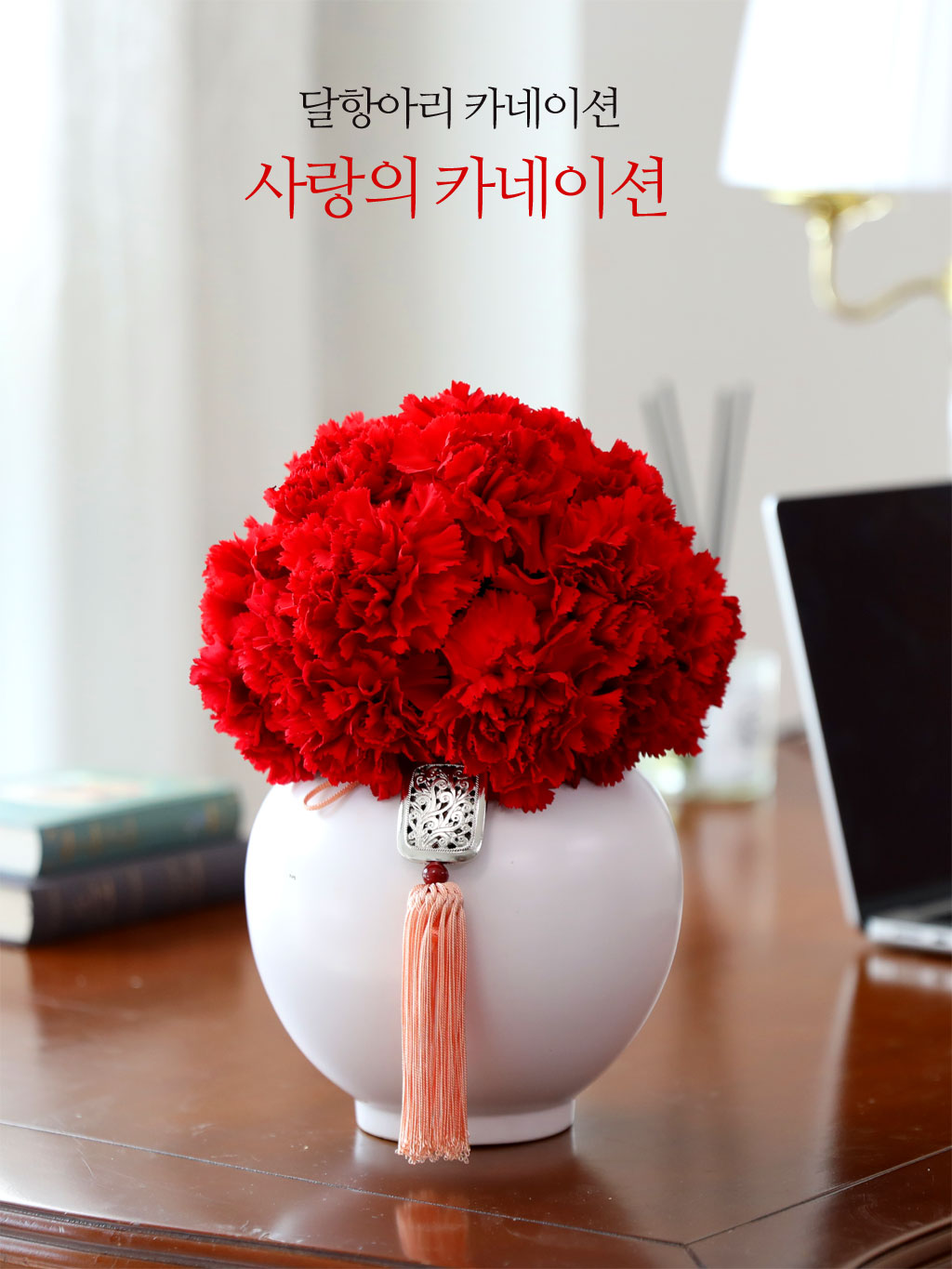 (서울 수도권) 달항아리 카네이션 - 사랑의 카네이션