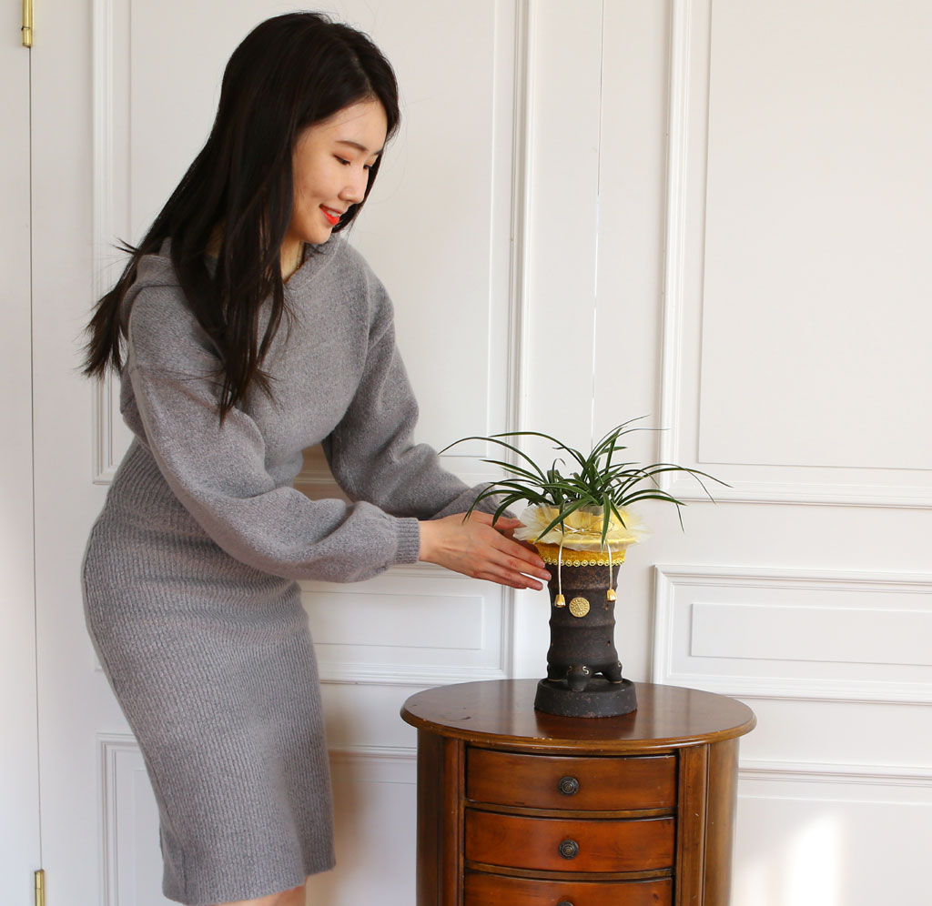 명품 동양란 천초